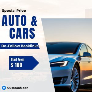 An Image of automotive backlink with starting price of $100